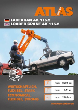 Hydraulické nakládací jeřáby Atlas AK 115.2 A11