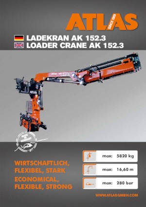 Hydraulické nakládací jeřáby Atlas AK 152.3 A3 