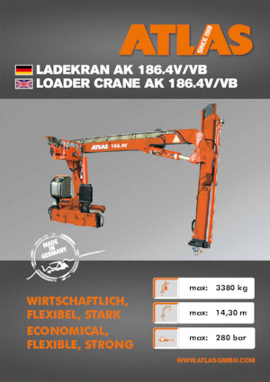 Hydraulické nakládací jeřáby Atlas AK 186.4V A11L 