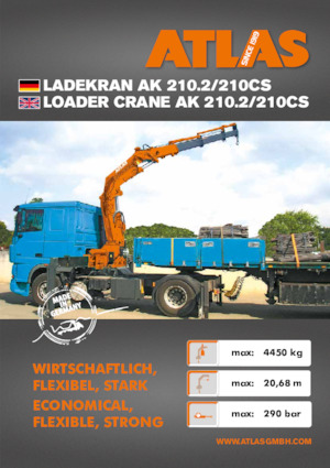 Hydraulické nakládací jeřáby Atlas AK 210.2 A7 