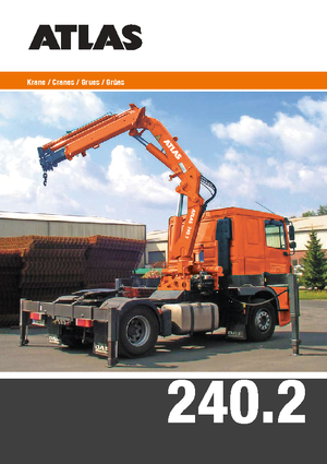 Hydraulické nakládací jeřáby Atlas AK 240.2E A5 