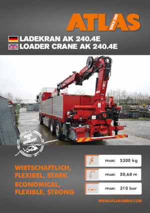 Hydraulické nakládací jeřáby Atlas AK 240.4E A5 