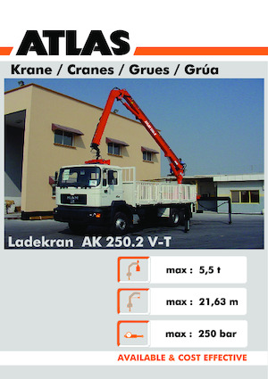 Hydraulické nakládací jeřáby Atlas AK 250.2CS A21 