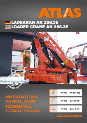 Hydraulické nakládací jeřáby Atlas AK 256.3E A6 