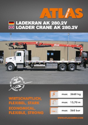 Hydraulické nakládací jeřáby Atlas AK 280.2V A16 