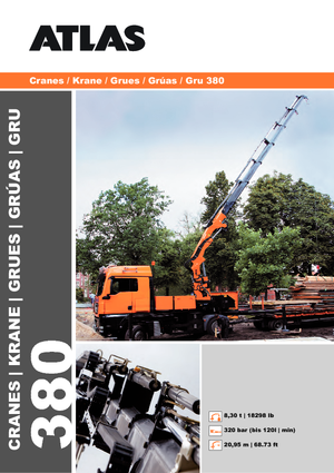 Hydraulické nakládací jeřáby Atlas AK 380.3 A2