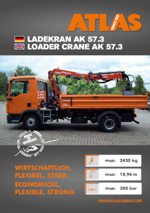 Hydraulické nakládací jeřáby Atlas AK 57.3 A3L 