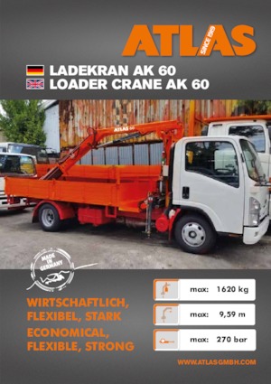 Hydraulické nakládací jeřáby Atlas AK 60 A1