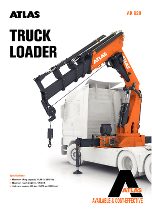 Hydraulické nakládací jeřáby Atlas AK 620.3E A5 