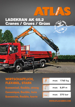 Hydraulické nakládací jeřáby Atlas AK 65.2 A1L 