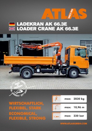 Hydraulické nakládací jeřáby Atlas AK 66.3E A4L 