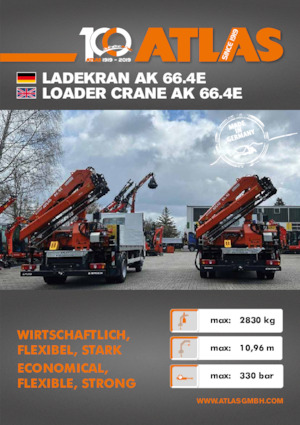 Hydraulické nakládací jeřáby Atlas AK 66.4E A2L 