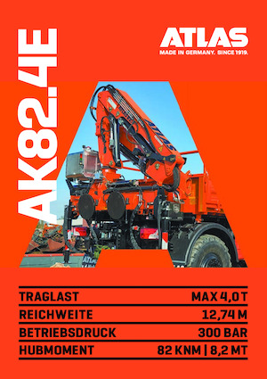 Hydraulické nakládací jeřáby Atlas AK 82.4E A5L