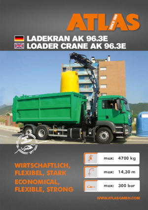 Hydraulické nakládací jeřáby Atlas AK 96.3E A1 