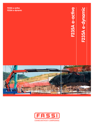 Hydraulické nakládací jeřáby Fassi F 235 A 0.21 e-active