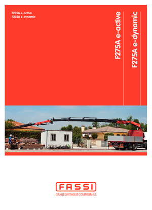 Hydraulické nakládací jeřáby Fassi F 275 AC 0.23 e-active