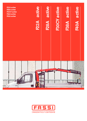 Hydraulické nakládací jeřáby Fassi F 40 A 0.21 active