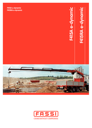Hydraulické nakládací jeřáby Fassi F 415 A 2.27 e-dynamic