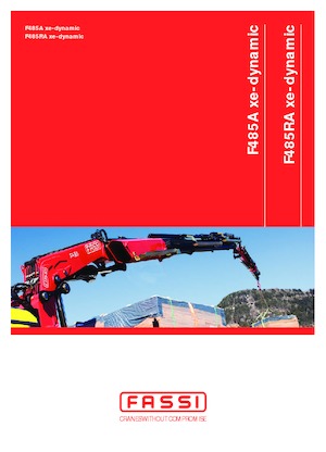 Hydraulické nakládací jeřáby Fassi F 485 RAC 2.25 xe-dynamic