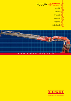 Hydraulické nakládací jeřáby Fassi F 600 A 27