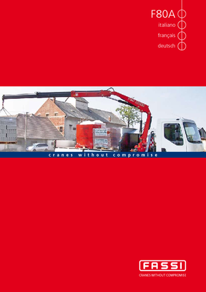 Hydraulické nakládací jeřáby Fassi F 80 A 24