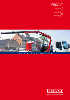 Hydraulické nakládací jeřáby Fassi F 80 A 24