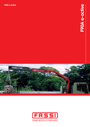 Hydraulické nakládací jeřáby Fassi F 90 AC 0.22 e-active