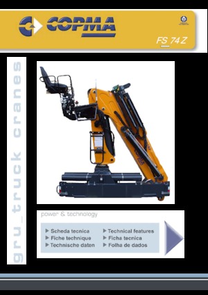 Hydraulické nakládací jeřáby COPMA 2000 FS 74.Z2