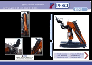 Hydraulické nakládací jeřáby Pesci FS 74Z