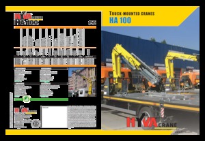 Hydraulické nakládací jeřáby Hyva Crane HA 100