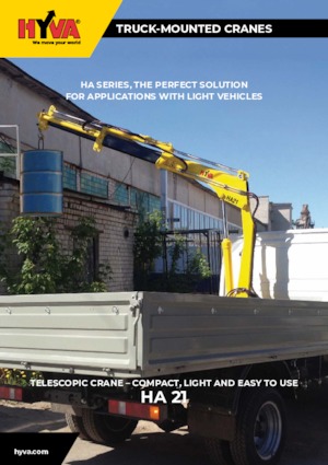 Hydraulické nakládací jeřáby Hyva Crane HA 21 E2