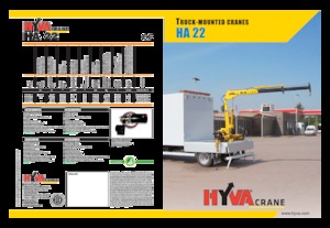 Hydraulické nakládací jeřáby Hyva Crane HA 22