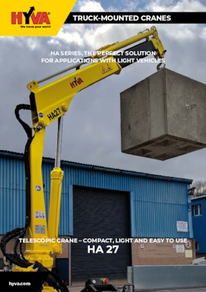 Hydraulické nakládací jeřáby Hyva Crane HA 27 E3