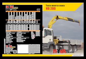 Hydraulické nakládací jeřáby Hyva Crane HB 280 E1