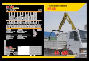 Hydraulické nakládací jeřáby Hyva Crane HB 40