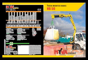 Hydraulické nakládací jeřáby Hyva Crane HB 50