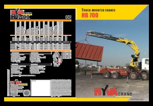 Hydraulické nakládací jeřáby Hyva Crane HB 700 