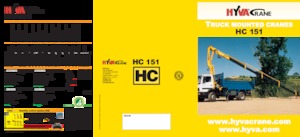 Hydraulické nakládací jeřáby Hyva Crane HC 151X 