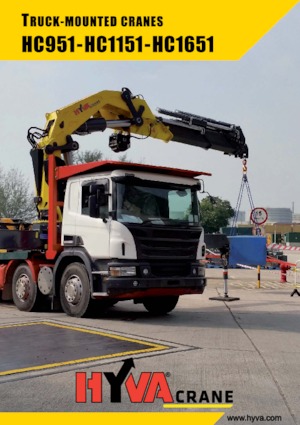 Hydraulické nakládací jeřáby Hyva Crane HC 1151 J6 