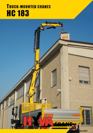 Hydraulické nakládací jeřáby Hyva Crane HC 183 E6
