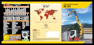 Hydraulické nakládací jeřáby Hyva Crane HC 291X 