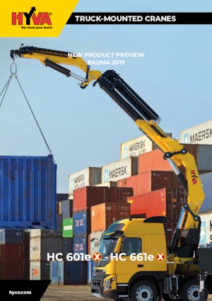 Hydraulické nakládací jeřáby Hyva Crane HC 601e E6 