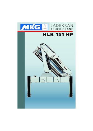 Hydraulické nakládací jeřáby MKG HLK 151 HP a4 