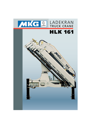 Hydraulické nakládací jeřáby MKG HLK 161 a5 