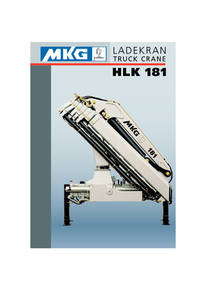Hydraulické nakládací jeřáby MKG HLK 181 a2V 