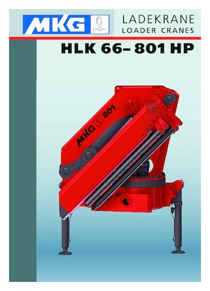 Hydraulické nakládací jeřáby MKG HLK 801 HP a2 
