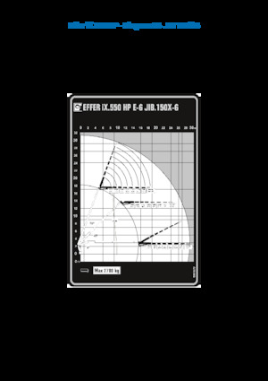 Hydraulické nakládací jeřáby Effer IX.550 HP E6