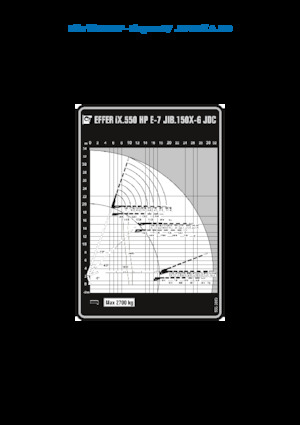 Hydraulické nakládací jeřáby Effer IX.550 HP E7