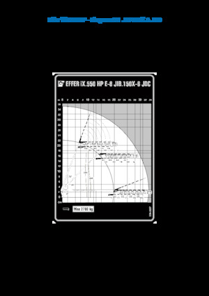 Hydraulické nakládací jeřáby Effer IX.550 HP E8