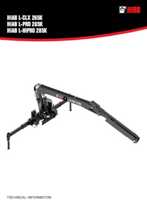 Hydraulické nakládací jeřáby Hiab L-HiPro 285K-3